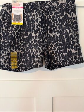 NWT leopard print tailored shorts